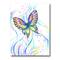 Designart - Iridiscent Butterfly - Traditional Canvas Wall Art Print